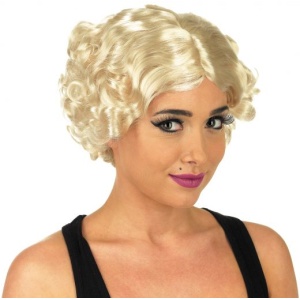 20's Short Pin Curl Wig