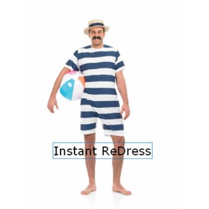 Mens Old Time Bathing Suit Costume
