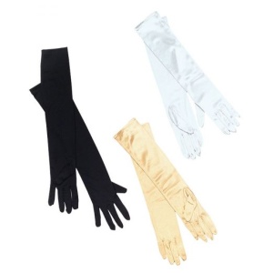 Long Satin Gloves