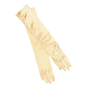 Long Gold Gloves