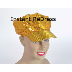 Sequinned Cap - Gold