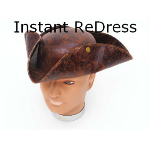 Brown Tricorn Hat