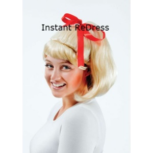 High School Ponytail Wig - Blonde