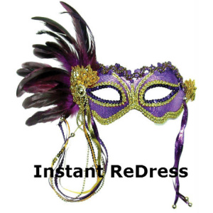 Purple And Gold Headband Eye Mask