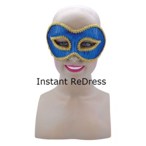 Blue And Gold Glasses Eye Mask