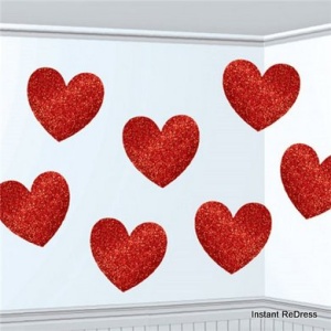 Glitter Heart Cutouts