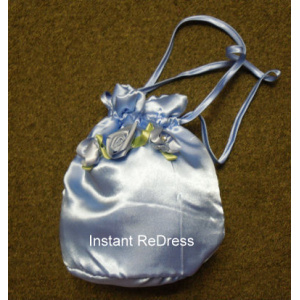 Blue Drawstring Bag