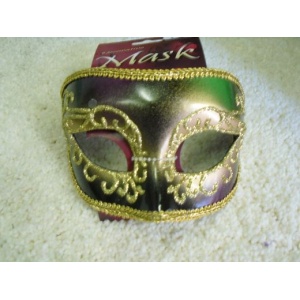 Fuschia & Gold mask
