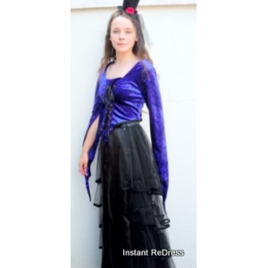 Satin skirt with net bustle (10/12)
