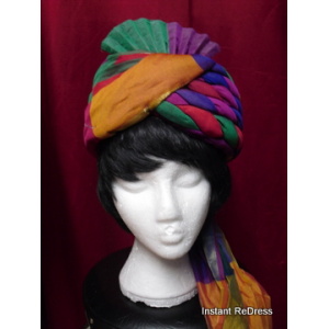 Multicoloured Adults Turban