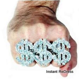 Dollar Glitter Ring