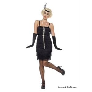 Showtime Black Flapper Girl Costume