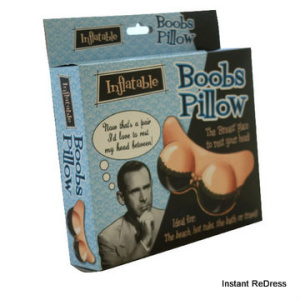 Inflatable boobs pillow