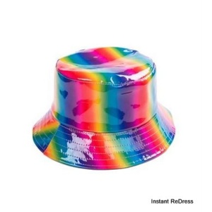 Rainbow Holographic Bucket Hat