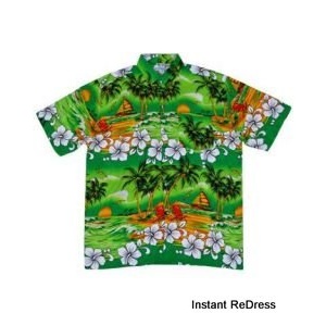 Green Hawaiian Shirt