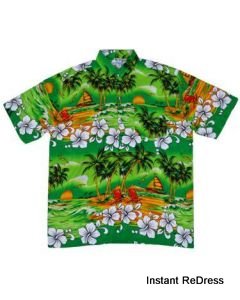 Green Hawaiian Shirt