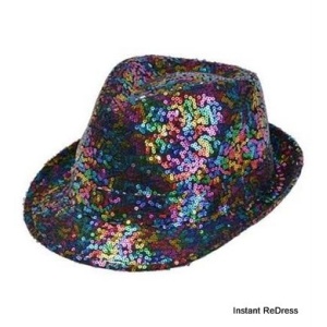 Sequinned Rainbow Trilby