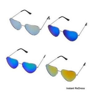 Mirrored Heart Sunglasses
