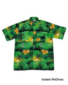 Green Palm Tree Hawaiian Shirt