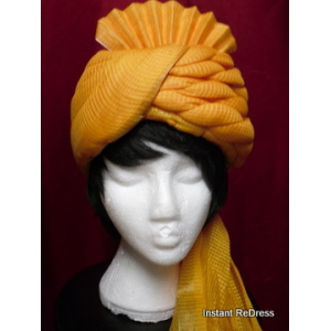 Yellow Orange Adults Turban