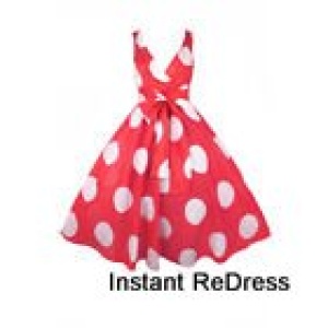 Red Polka Dot 50's Dress