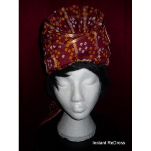 Red Diamond Adults Turban