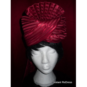 Red Striped Adults Turban