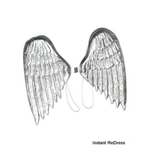 Plastic Silver Angel Wings