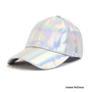 Silver Holographic Hat