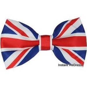 Union Jack Cloth Bow Tie