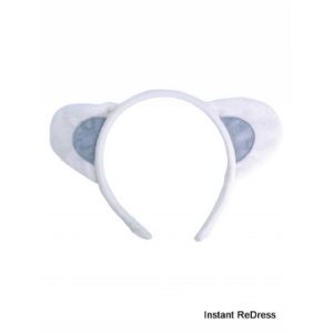 White Animal Ears