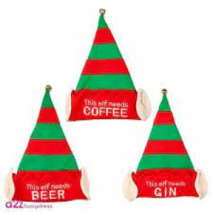 Novelty Slogan Elf Hats