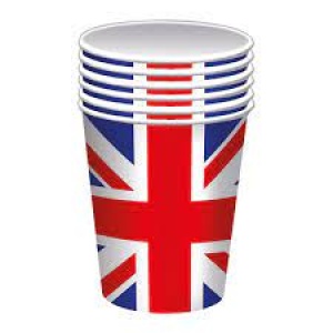 Union Jack Paper Cups