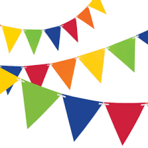 Rainbow Card Bunting 4.5m