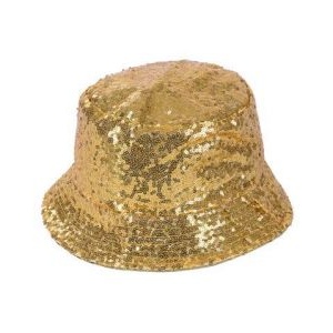 Gold Sequin Bucket Hat