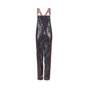 Rainbow Sequin Dungarees