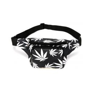 Black / White Ganja Bum Bag