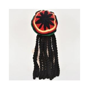 Rasta Hat with Dreadlocks