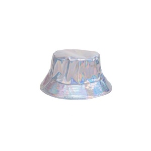 Silver bucket hat