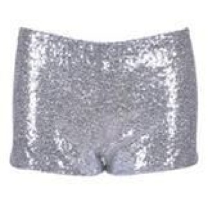 Silver sequin hot pants
