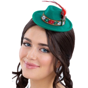 Green Mini Bavarian Trenker Hat
