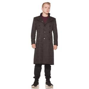 Black Brocade Versailles Coat