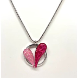 Pink Heart Necklace