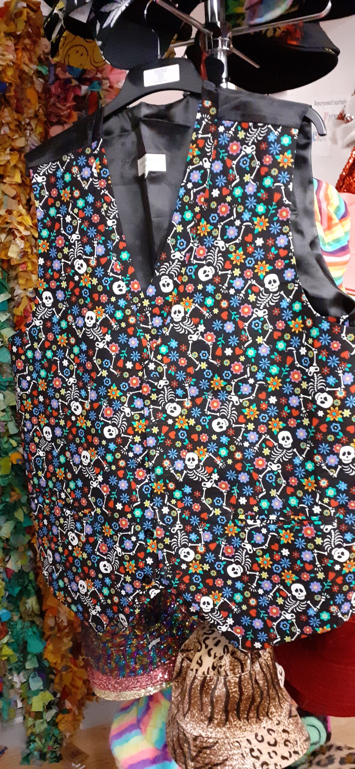 Skeletons and Flowers Waistcoat