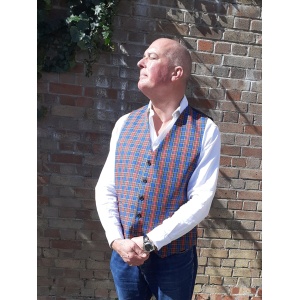 Blue Tartan Waistcoat