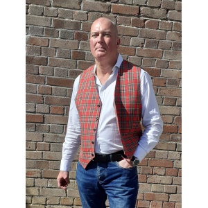 Red Tartan Waistcoat