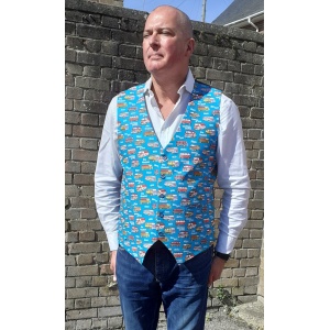 Blue Campervans Handmade Waistcoat